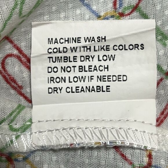 Project Red Paper Clip Allover Print Shirt Men's XL Multi Button Up Cotton - Picture 12 of 16